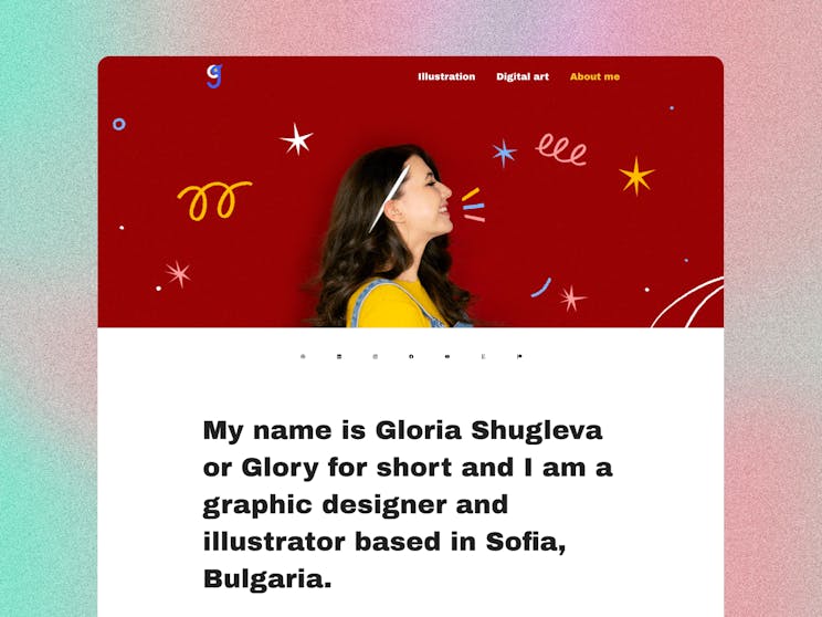 illustration portfolio website example